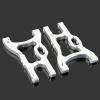 2Pcs 102021(02007) Alum Alloy Rear Lower Suspension Arm For HSP 1/10 94101 94102 94103 94123 Drift Car Upgrade Parts(Silver (2Pcs)) view 1