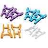 2Pcs 102021(02007) Alum Alloy Rear Lower Suspension Arm For HSP 1/10 94101 94102 94103 94123 Drift Car Upgrade Parts(Silver (2Pcs)) view 2