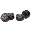 4PCS 1.9in RC Rims Universal Fit Strong Support 8 Spokes Wheel Rim Set for Axial SCX10 SCX10 II SCX10 III, Zinc Alloy Beadlock Wheels with Steel Hub for RC Crawler Off - (Ti Color) view 3