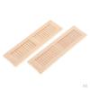 12 Pieces Miniature Wooden Window Shutters - 1:12 Scale Dollhouse Furniture DIY Kit (6x2cm / 2.4x0.8 inch) view 3
