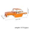 Rc Upgrades Spare For Axial For SCX24 For Bronco For JLU B-17 C10 1/24 Chassis Roll Cage Body Shell All-Aluminum Alloy Frame Body Shell Rc Parts(Orange) view 2