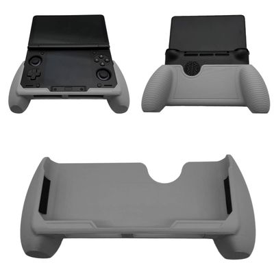 Ergonomic Grip Handle for Ayn Thor, 3D Printed Handle Controller Hand Grip Cover Case Hard Shell Protector Stand Holder for Ayn Thor Handheld Game Console (Gray)
