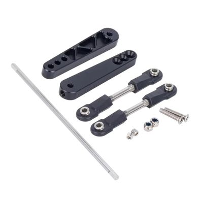 RC Cars Models Parts For Ghost For Wraith RR10 Anti-Tilt Link Rod Kit Metal Rear DIY Upgrade Ucfab Front Anti-Roll Bars RC Repair Parts(Black)