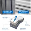 100% Blackout Window Cover Magnetic Blackout Curtains,Portable Black Out Shades No Drill Cuttable Blackout Blinds for Bedroom, RV, Nursery, Media Room,Dorm,Grey (57" W x 79" H) view 3