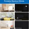 100% Blackout Window Cover Magnetic Blackout Curtains,Portable Black Out Shades No Drill Cuttable Blackout Blinds for Bedroom, RV, Nursery, Media Room,Dorm,Grey (57" W x 79" H) view 4
