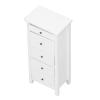 1:12 Scale Miniature Chest of Drawers, Dollhouse Wooden Bedroom Furniture, White 5 - Drawer Dresser with Realistic Design for 1:12 Doll House Decoration view 2