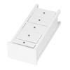 1:12 Scale Miniature Chest of Drawers, Dollhouse Wooden Bedroom Furniture, White 5 - Drawer Dresser with Realistic Design for 1:12 Doll House Decoration view 4