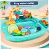 Water Table for Toddlers 1 Set Electric Waterproof Circulated Sensory Table with Flower Waterwheel Detachable Cute Kids Water for Fishing Game Pretend Play view 2