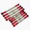 8pcs Hard Steel Adjustable Front and Rear Toe Links Push Rods for Traxxas for E-Revo 7138 7118 confident(Blue) view 4