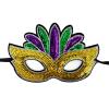 7Pcs Mardi Gras Mask,Half Face Sequins Venetian Mask,Men Women Masquerade Eyes Masks for New Orleans Parades Halloween Birthday Carnival Favors Supplies view 3
