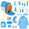 Doctors Set for Kids - Children Pet Vet Care Play Set with Doctor Costume, Plush Dog, Pretend Role Play Medical Kit Toys Gifts for 3 4 5 6 Year Old Girls view 1