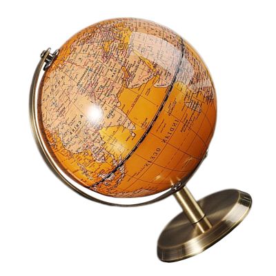 Cabilock Small 5.5-inch Earth Globe for Learning with Rotating Stand, Vintage Desktop Geography Globe for School, Home, and Office Decor