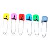 Diaper Pins, Plastic Head Cloth Diaper Nappy Pins with Locking Closures Stainless Steel, Plastic Head Safety Pin with Safe Locking Closures (6 Colorful Bread-Shaped pins) view 4