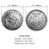 1921 One-Eyed Skull Sailor E.Pluribus.Unum Hobo Coin Lucky Coin Pendant - US Liberty Eagle Novelty Morgan Coin Funny Coin Jewelry Bag view 3