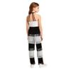 Shinsto Girls Disco Performance Retro Ballroom Overall Latin Jazz Dance Bodysuits Hippie Star Dress-up Sparkle Outfit White 10 Years view 2