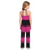 Shinsto Girls Disco Performance Retro Ballroom Overall Latin Jazz Dance Bodysuits Hippie Star Dress-up Sparkle Outfit Hot Pink 6 Years view 2