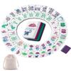 Mahjong 4 Layer Tiles, Durable Acrylic Mahjong Tile Set with Clear Engraving, 2026 NEW American Mahjong Tile Set, Mini Mahjong Travel Set for Home, Travel & Game Nights (Gray) view 1