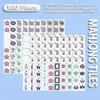 Mahjong 4 Layer Tiles, Durable Acrylic Mahjong Tile Set with Clear Engraving, 2026 NEW American Mahjong Tile Set, Mini Mahjong Travel Set for Home, Travel & Game Nights (Gray) view 2