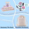 Mahjong 4 Layer Tiles, Durable Acrylic Mahjong Tile Set with Clear Engraving, 2026 NEW American Mahjong Tile Set, Mini Mahjong Travel Set for Home, Travel & Game Nights (Gray) view 4