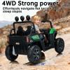 24V 2-Seater 4WD UTV Kids Ride On Car w/Parent Remote, for Kids Aged 3-8 view 3