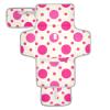 Cute Pink Polka Dots Reusable Diaper Changing mat with Tissue Pocket Portable Baby Changing pad for Moms, Dads cambiadores de pa?ales para Bebes view 1