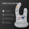 Smilo NFL Silicone Bib with Crumb Catcher - New England Patriots - Gray view 2