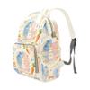 Yeshop Personalized Diaper Backpack Cute Girl Little Bunny Carrot Multi Function Diaper Bag Travel Daypack Nursing Nappy Bag view 4