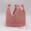 ansulen Personalized Embroidered Name Cotton Fabric Birthday Crown Hat for Kid,Birthday & Party Hat Keepsake for First Birthday Party and Special Occasions, Party Hat For Baby view 2