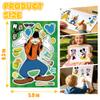 24 Sheets Make-a-face Stickers Sheets,Cartoon Mouse with 6 Designed Characters Stickers for Party Favors Supplies, Reward, Decor,Gift Idea view 2