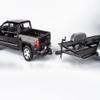 Motormax 2018 Chevy Silverado 1500 LTZ Crew Cab Pickup Truck with a Car Hauler, Truck & Tow Trailer Combo, 1/27 Scale Diecast Model, Black, All Star Toys Exclusive 79353/76001 view 4
