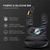 Smilo NFL Silicone Bib with Crumb Catcher - Miami Dolphins - Black view 2