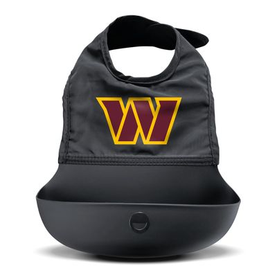 Smilo NFL Silicone Bib with Crumb Catcher - Washington Commanders - Black