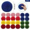 AwnsIMfreien 24-Pack Yarn Balls, 10cm/4in Fluffy Soft Dodgeballs for Kids and Adults, Safe Playground Balls for Indoor Outdoor Games, Handball, Random, Dodgeball view 2