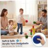 AwnsIMfreien 24-Pack Yarn Balls, 10cm/4in Fluffy Soft Dodgeballs for Kids and Adults, Safe Playground Balls for Indoor Outdoor Games, Handball, Random, Dodgeball view 4