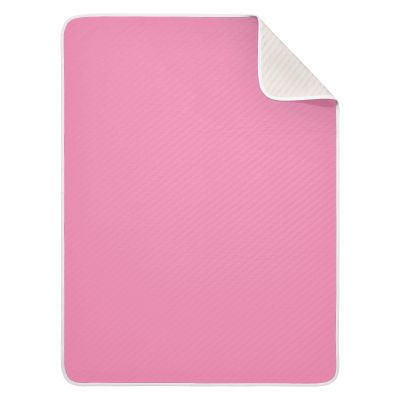 Pink Pattern Soft Cotton Blend Toddler Blanket for Baby Girls Boys, 30x40in Warm Crib Blanket for Nursery & Stroller, Lightweight Receiving Blanket