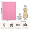 Pink Pattern Soft Cotton Blend Toddler Blanket for Baby Girls Boys, 30x40in Warm Crib Blanket for Nursery & Stroller, Lightweight Receiving Blanket view 3