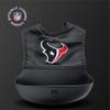 Smilo NFL Silicone Bib with Crumb Catcher - Houston Texans - Black view 4