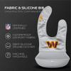 Smilo NFL Silicone Bib with Crumb Catcher - Washington Commanders - Gray view 2