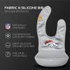 Smilo NFL Silicone Bib with Crumb Catcher - Denver Broncos - Gray view 2