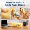 10in Giant Butter Squishy, TPR Jumbo Squishy Butter Stick, 14oz Big Butters Squeeze Stress Ball, Large Butters Fidget Toy, Stress Relief Slow Rising Fun for Anxiety Relief Party Favors (1pcs, 5.5in) view 2