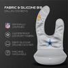 Smilo NFL Silicone Bib with Crumb Catcher - Dallas Cowboys - Gray view 2
