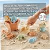 AwnsIMfreien Beach Toys for Kids, 10-piece Sand Play Set with Bucket, Shovel, Sand Truck, Hourglass & Sea Animal Molds Soft Pp Sandbox Toys for Toddlers 18 Month+, Toddler Beach view 2