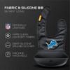 Smilo NFL Silicone Bib with Crumb Catcher - Detroit Lions - Black view 2