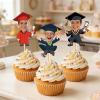 xrlsg Custom Graduation Cupcake Toppers Personalized Class Of 2026 Cake Topper with Photo Graduation Party Decorations Supplies view 1