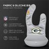 Smilo NFL Silicone Bib with Crumb Catcher - Green Bay Packers - Gray view 2