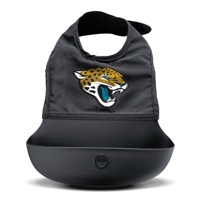 Smilo NFL Silicone Bib with Crumb Catcher - Jacksonville Jaguars - Black