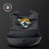 Smilo NFL Silicone Bib with Crumb Catcher - Jacksonville Jaguars - Black view 4