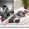 Wearable Sleep Pod Hug Blanket for Adults, Grey 360 Wrap Wearable Sleep Pod with Comfy Hoodie, Breathable Sensory Compression Sheet, Portable Adult Sleeping Sack, Travel-Friendly Home (L) view 4