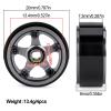 0.7" Aluminum 5-Spoke Beadlock Wheels Tires for 1/30 Axial SCX30 RC Crawler Upgrade Parts (Titanium Wheels with Tires) view 2