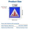 24" Solar Stop Sign - Solar Powered Flashing LED Traffic Sign, Bright Aluminum Pedestrian Crossing Warning, Custom Sizes & Patterns, Eco-Friendly & Easy Install view 3